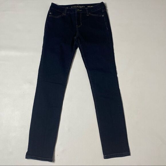 Liverpool | Dark Rinse Abby Skinny High Rise Jeans - Picture 1 of 8